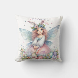 ウォーターカラーイースター春妖精 クッション