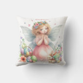 ウォーターカラーイースター春妖精 クッション (裏面)