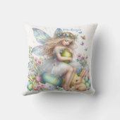 ウォーターカラーイースター春妖精 クッション (裏面)