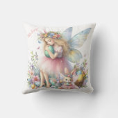 ウォーターカラーイースター春妖精 クッション (裏面)