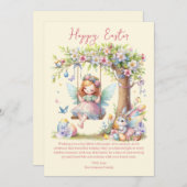 ウォーターカラーイースター春妖精 シーズンカード (正面/裏面)