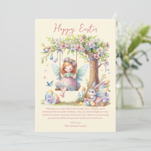 ウォーターカラーイースター春妖精 シーズンカード (スタンド正面)