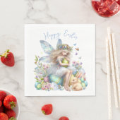 ウォーターカラーイースター春妖精 スタンダードランチョンナプキン (インサイチュ)