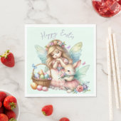 ウォーターカラーイースター春妖精 スタンダードランチョンナプキン (インサイチュ)