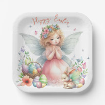 ウォーターカラーイースター春妖精