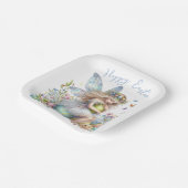 ウォーターカラーイースター春妖精 ペーパープレート (傾斜あり)