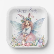 ウォーターカラーイースター春妖精