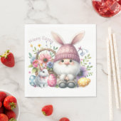 ウォーターカラーイースター格言 パーソナライズされた スタンダードランチョンナプキン (インサイチュ)