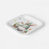 ウォーターカラーイースター格言 パーソナライズされた ペーパープレート (傾斜あり)