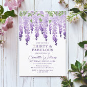 ウォーターカラーウィステリアサーティーズ&ファブラスフローラシック 招待状