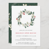 ウォーターカラーウィンターグリーナリーホリデーオープンハウス 招待状 (正面/裏面)