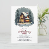 ウォーターカラーウィンターハウスニューイヤーホリデーパーティー 招待状 (スタンド正面)