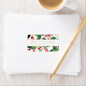 ウォーターカラーウィンターベリー&ホリー住所 シール (インサイチュ)