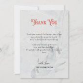 ウォーターカラーウィンターホリデーポインセチア サンキューカード (裏面)