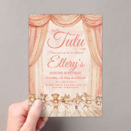 🦊🐰ウォーター🩰カラーウッドランドバレリーナ招待状 アクリル招待状