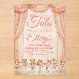 🦊🐰ウォーター🩰カラーウッドランドバレリーナ招待状 アクリル招待状