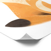 ウォーターカラーウッドランドファミリーキツネルームデコール ポスター (角)