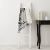 ウォーターカラーウルフマウンテンワイルドライフルダネス引用文 シェルパブランケット (インサイチュ)