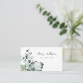 ウォーターカラーエメラルドグリーンの名刺 名刺 (スタンド正面)