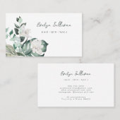 ウォーターカラーエメラルドグリーンの名刺 名刺 (正面/裏面)