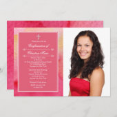 ウォーターカラーエレガンスフォト招待状 招待状 (正面/裏面)