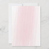 ウォーターカラーエレガントブライドブライダルガウンブライダルシャワー 招待状 (裏面)