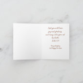 ウォーターカラーエンジェルアンドベビーイエスカスタム シーズンカード (内部)