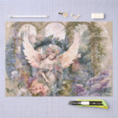 ウォーターカラーエンジェルインガーデン 薄葉紙 (クラフト)