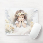 ウォーターカラーエンジェルガール マウスパッド (マウス)