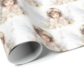 ウォーターカラーエンジェルガール ラッピングペーパー (ロールコーナー)