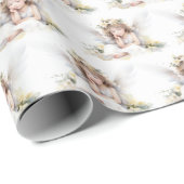 ウォーターカラーエンジェルガール ラッピングペーパー (ロールコーナー)