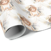 ウォーターカラーエンジェルガール ラッピングペーパー (ロールコーナー)