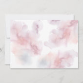 ウォーターカラーエンチャントキャッスル結婚式招待状 招待状 (裏面)