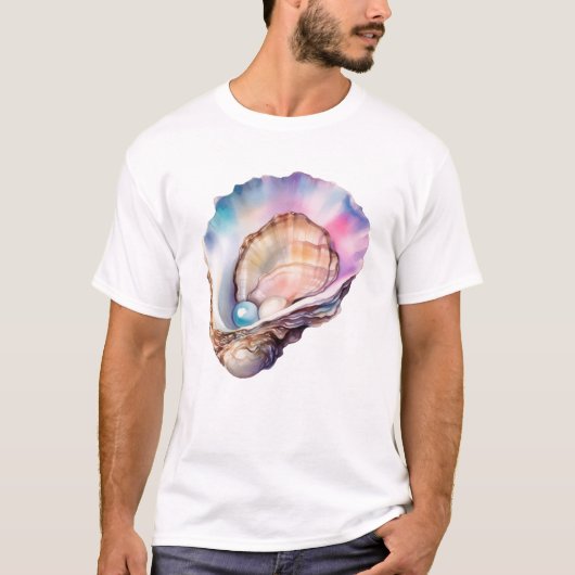 ウォーターカラーオイスター Tシャツ (正面)