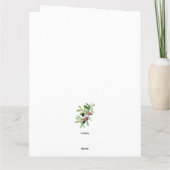 ウォーターカラーオリーブブランチ カード (裏面)