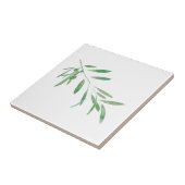 ウォーターカラーオリーブブランチ タイル (側面)