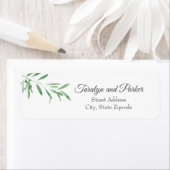 ウォーターカラーオリーブブランチ ラベル (インサイチュ)