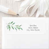 ウォーターカラーオリーブブランチ ラベル (インサイチュ)