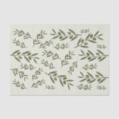 ウォーターカラーオリーブブランチ 薄葉紙 (正面)