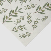 ウォーターカラーオリーブブランチ 薄葉紙 (詳細)