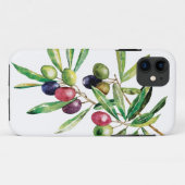 ウォーターカラーオリーブブランチ Case-Mate iPhoneケース (裏面(横))
