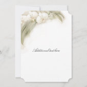 ウォーターカラーオーキッドスプレー結婚式招待状 招待状 (裏面)