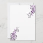 ウォーターカラーオーキッドハネムーンシャワー招待状 招待状 (裏面)