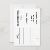 ウォーターカラーオークツリーレトロ素朴ファミリー懇親会 セーブザデート (裏面)