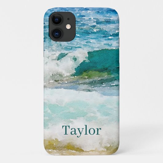 ウォーターカラーオーシャンモノグラムケース Case-Mate iPhoneケース iPhone 11 ケース (裏面)