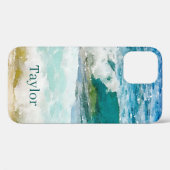 ウォーターカラーオーシャンモノグラムケース Case-Mate iPhoneケース iPhone 12 Proケース (裏面 (横))