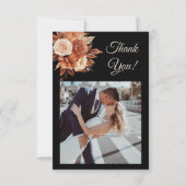 ウォーターカラーオータムエレガンスフラットサンキューカード サンキューカード (正面)