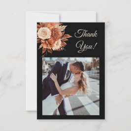 ウォーターカラーオータムエレガンスフラットサンキューカード サンキューカード