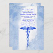 ウォーターカラーカドゥセウス招待状 招待状 (正面/裏面)