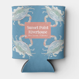 ウォーターカラーカニバケーションホームドリンクハガー 缶クーラー